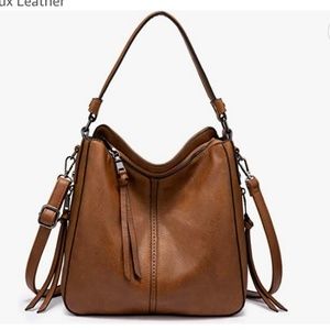 Hobo style Brown 12.5 inch Bag, wallet and sunglasses case